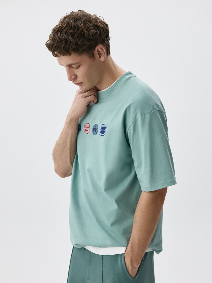 Футболка OVERSIZE FIT с принтом. Фото №4