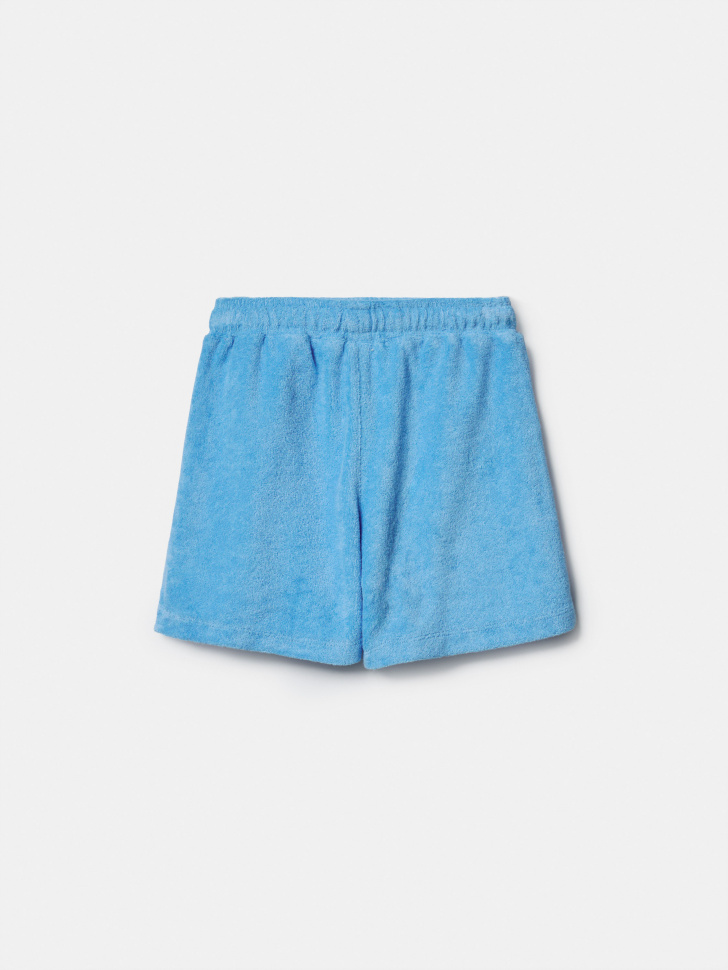 шорты из махрового трикотажа для мальчиков от бренда sela вид слева