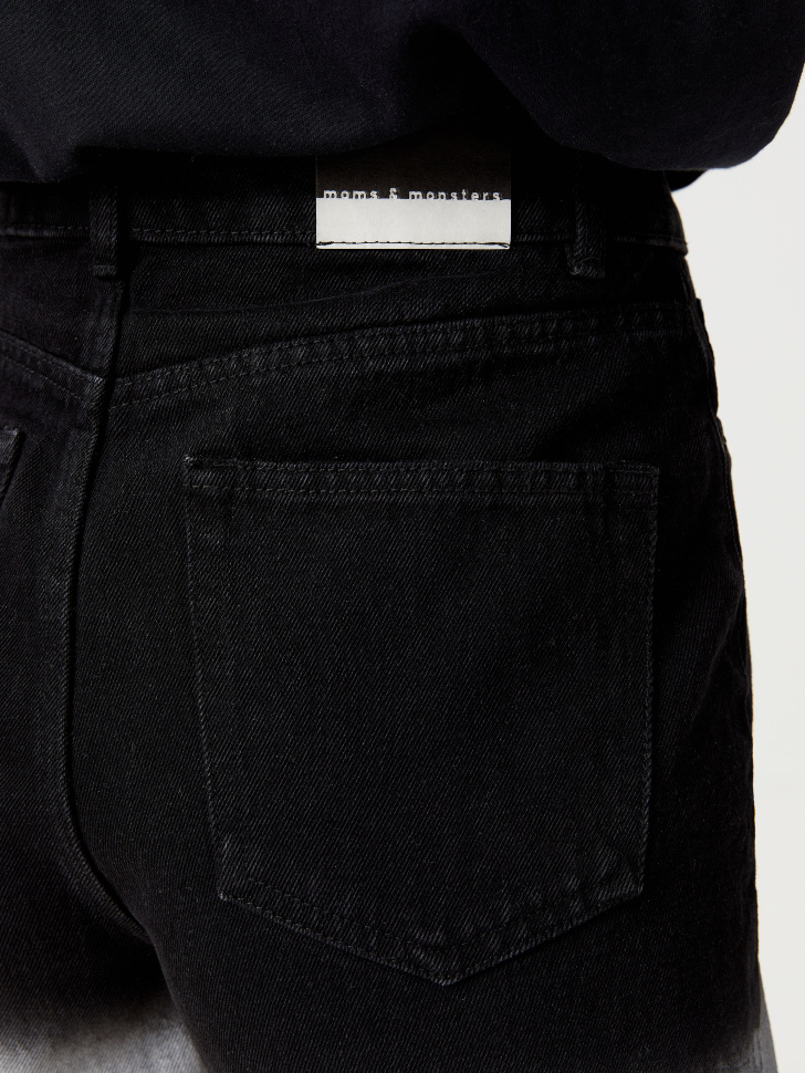 Джинсовые шорты с градиентным эффектом (серый, XXS) sela 4640078334735 - фото 4
