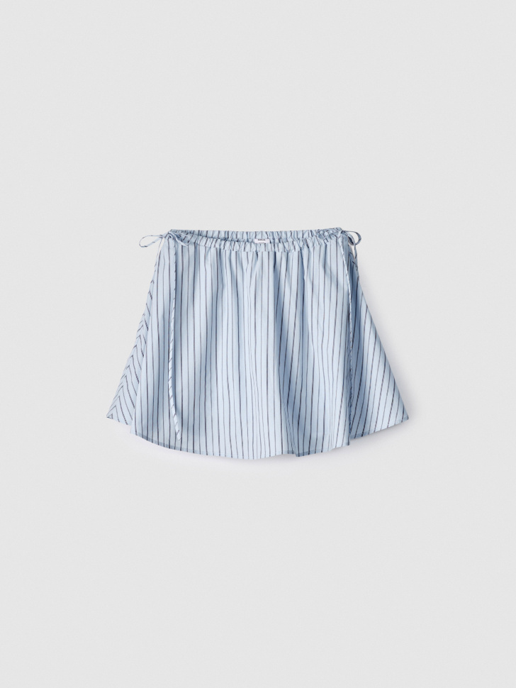 Мини юбка-шорты Sela с завязками, голубой, арт. 53609