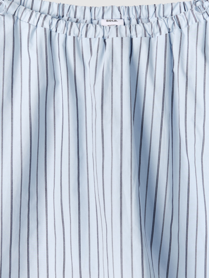 мини юбка-шорты с завязками от бренда sela вид слева