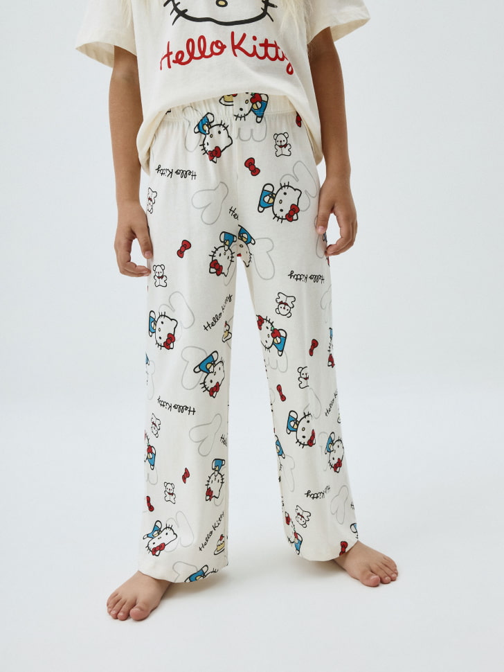 пижамные брюки с принтом hello kitty 4610283699547 по акции