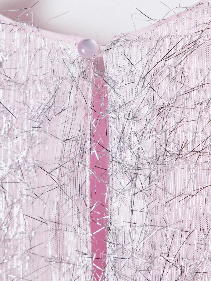 нарядное пышное платье с люрексом для девочек 4610517182531 со скидкой