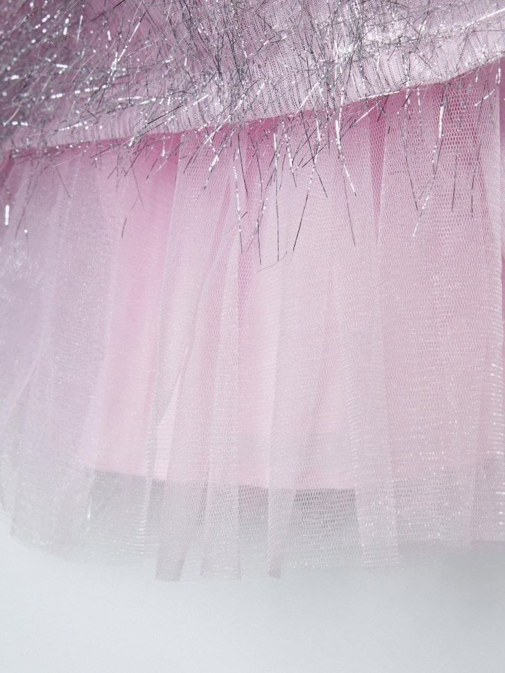 нарядное пышное платье с люрексом для девочек 4610517182531 по распродаже