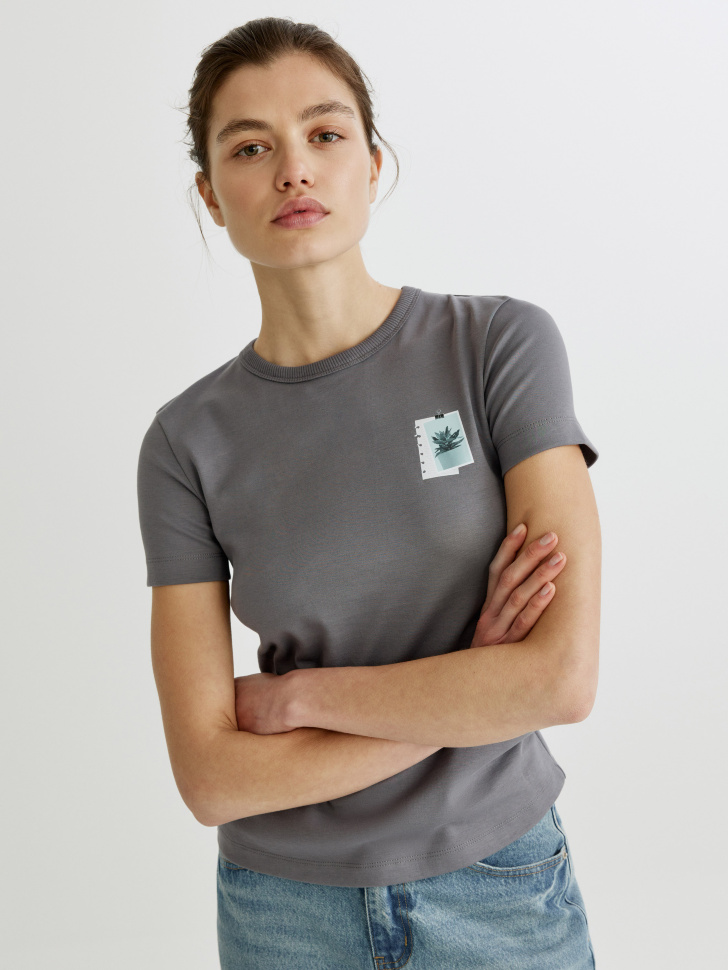 Футболка Sela с принтом, арт. 35816