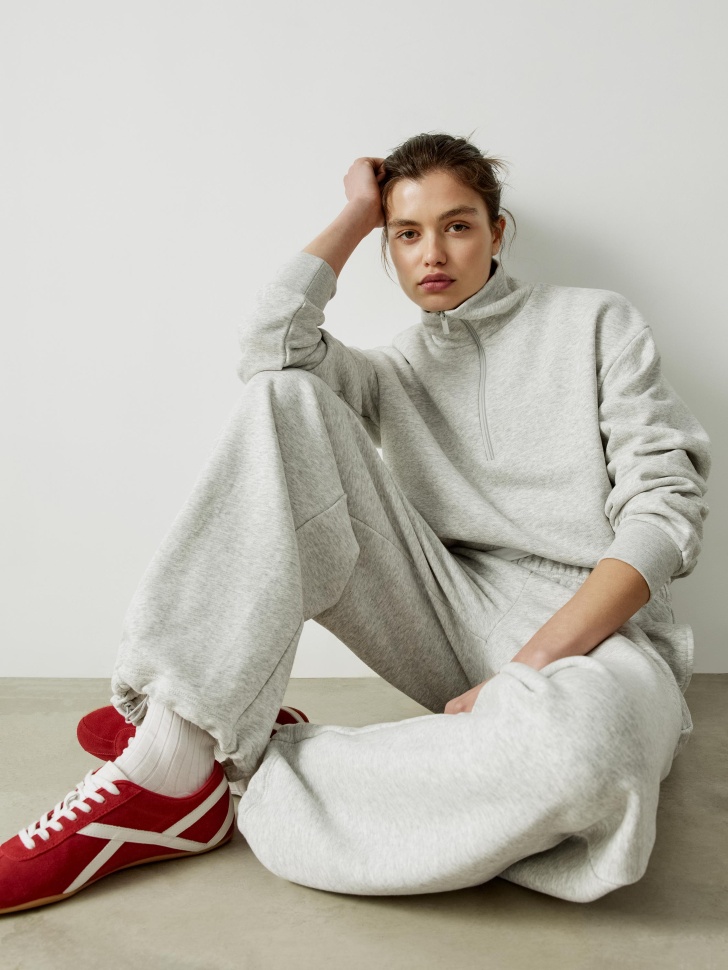 Свитшот Sela с высоким воротником на молнии, арт. 36660