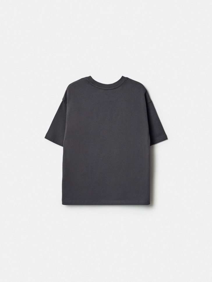 футболка оверсайз с принтом для девочек от бренда sela вид слева