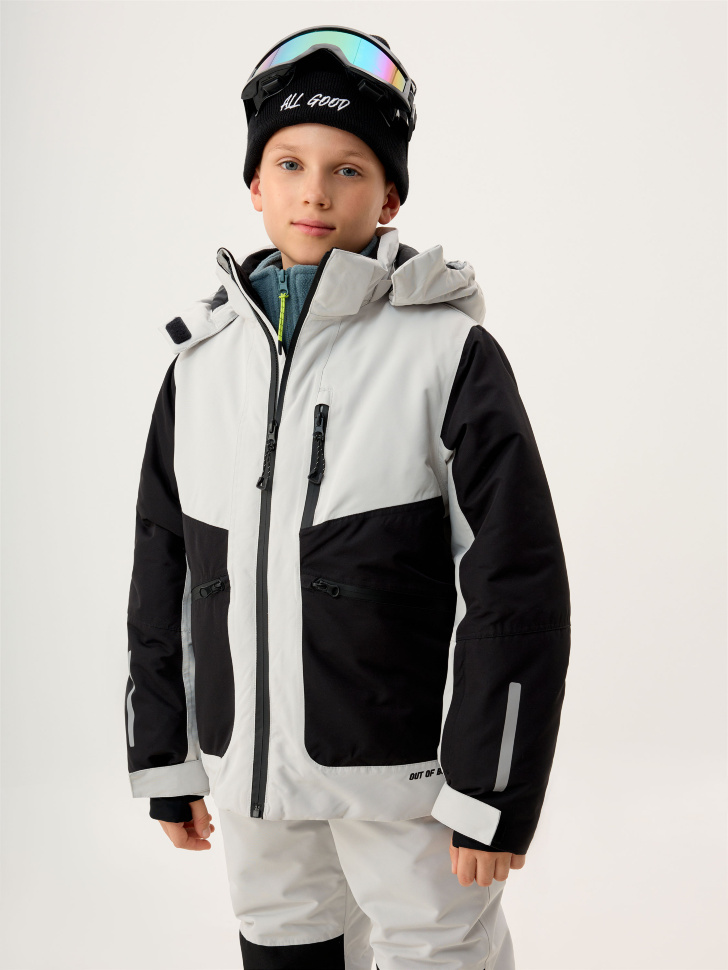Горнолыжная куртка из технологичной мембраны с лямками детская - фото 2