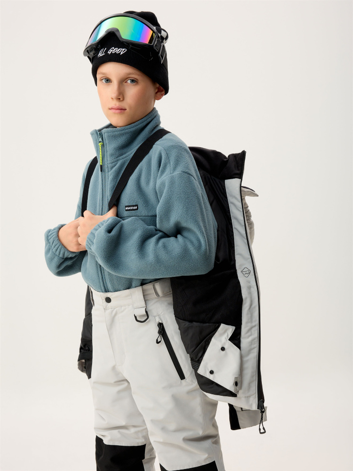 Горнолыжная куртка из технологичной мембраны с лямками детская - фото 4