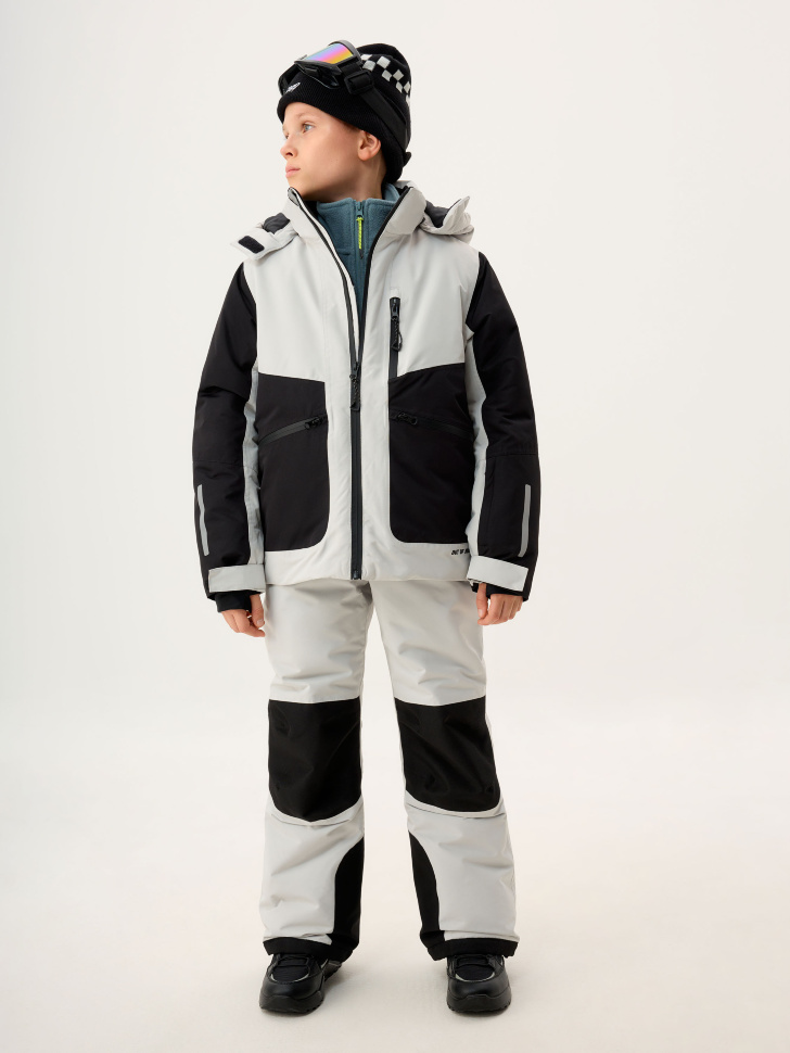 Горнолыжная куртка из технологичной мембраны с лямками детская - фото 3