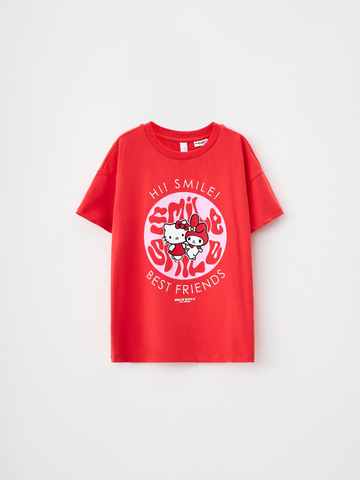 

Футболка с принтом Hello Kitty and Friends для девочек