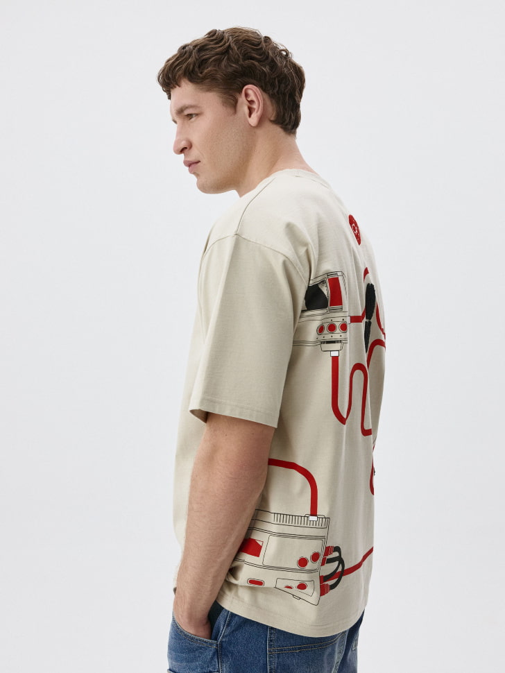 Футболка OVERSIZE FIT с принтом. Фото №4
