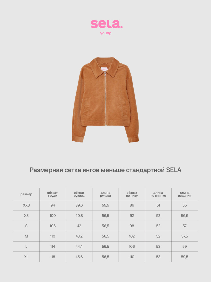 Куртка вельветовая из линейки SELA Young. Фото №5