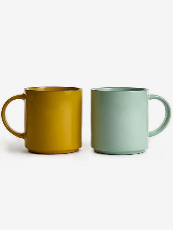 кружка из каменной керамики от бренда sela вид слева