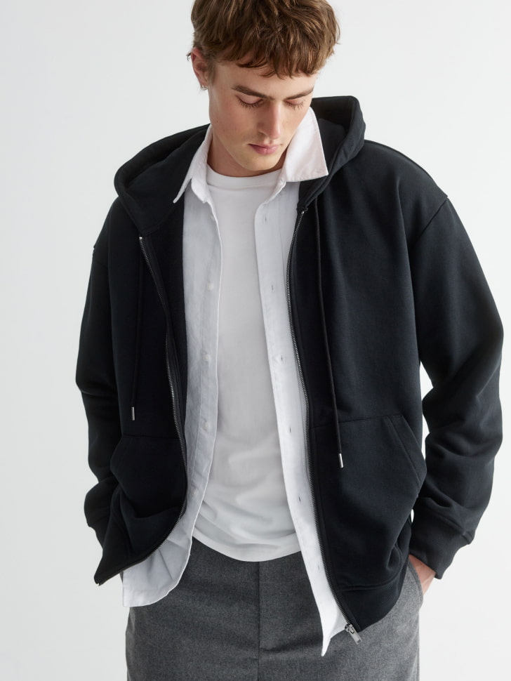 

Толстовка из футера на молнии, SL5810110401