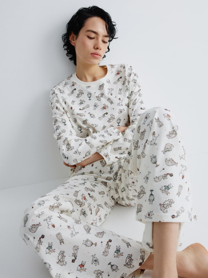 трикотажная пижама с принтом 4610517171771 по акции