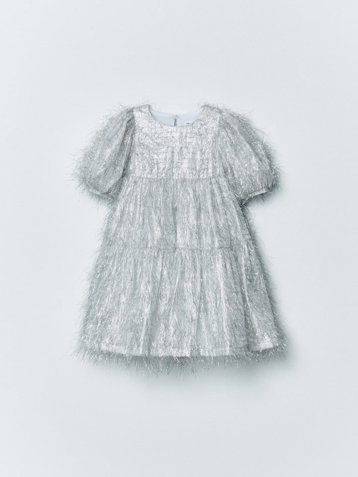 нарядное пышное платье с люрексом для девочек 4610517182470 фотография