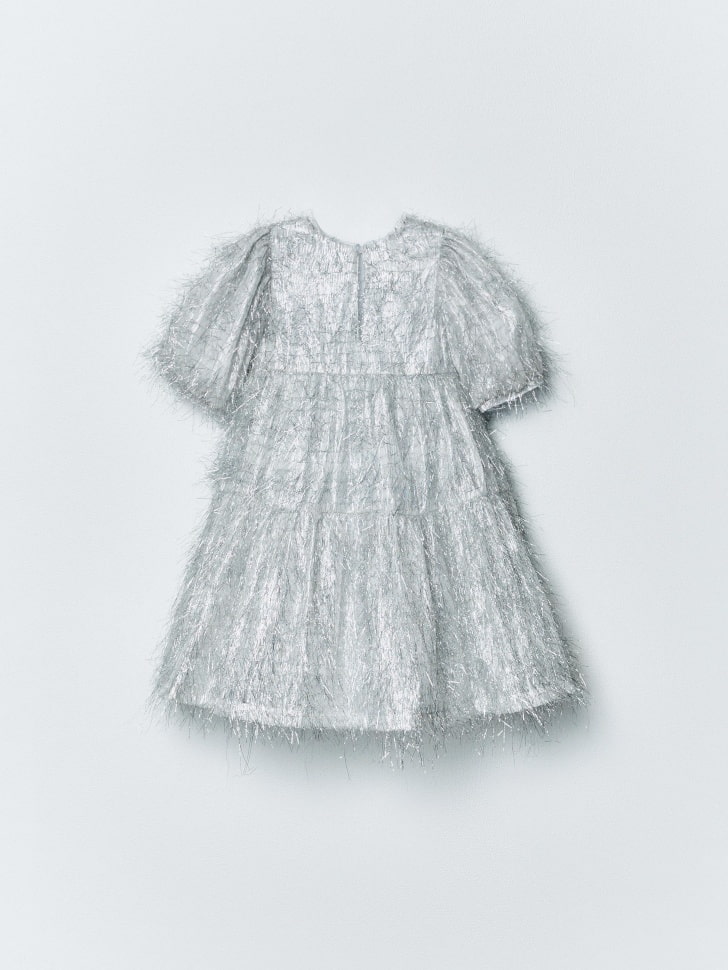 нарядное пышное платье с люрексом для девочек 4610517182470 по акции