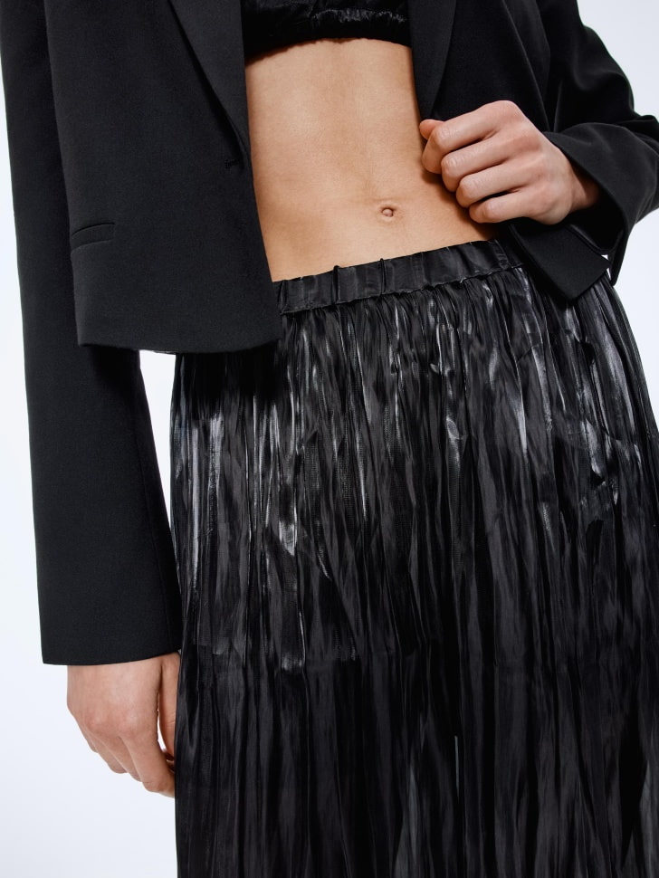 брюки-шаровары из жатой ткани с блеском 4610517139672 купить с доставкой