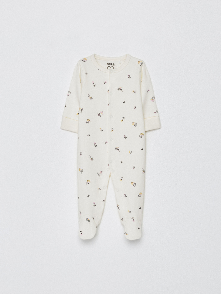 трикотажный комбинезон-слип с принтом для малышей 4680798123226 фотография