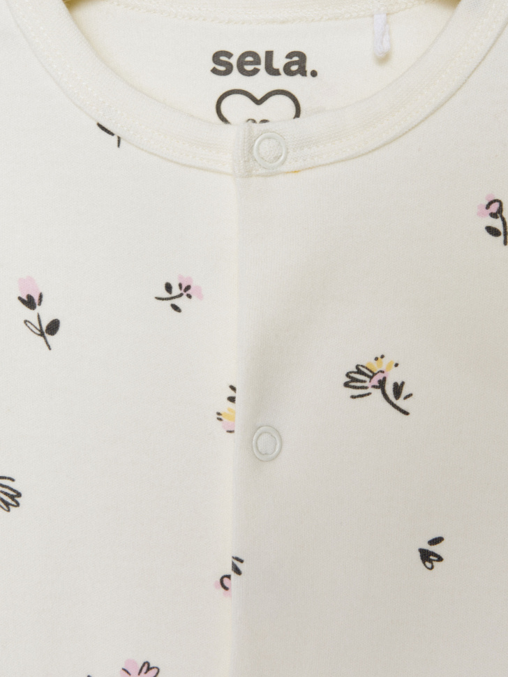 трикотажный комбинезон-слип с принтом для малышей 4680798123226 по низкой цене