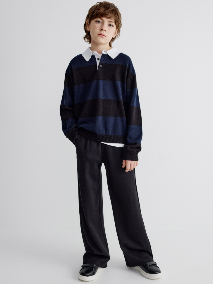 вязаный джемпер с воротником детский 4680704875447 по акции