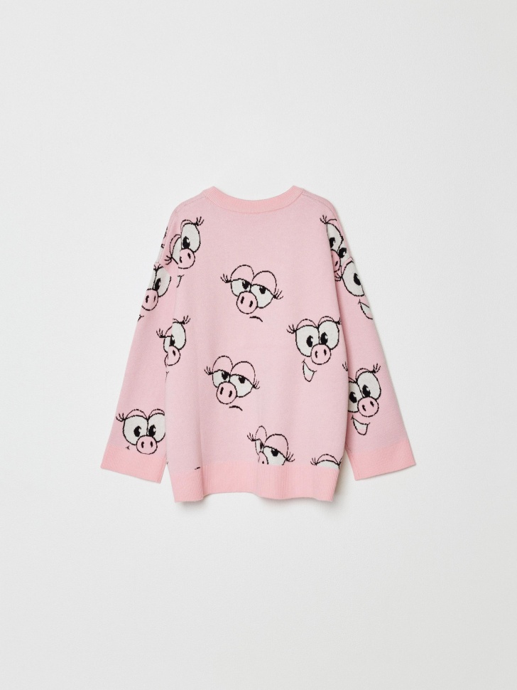 вязаный джемпер для девочек  x смешарики 4610517303462 по акции