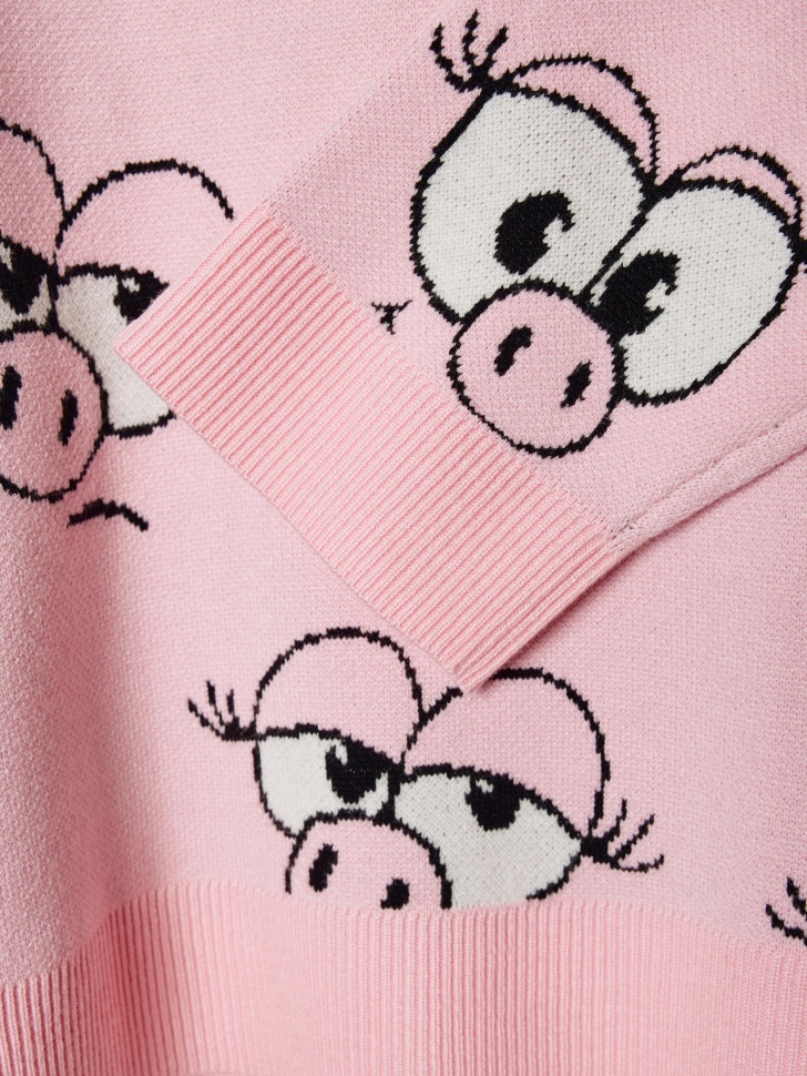 вязаный джемпер для девочек  x смешарики 4610517303462 с промокодом