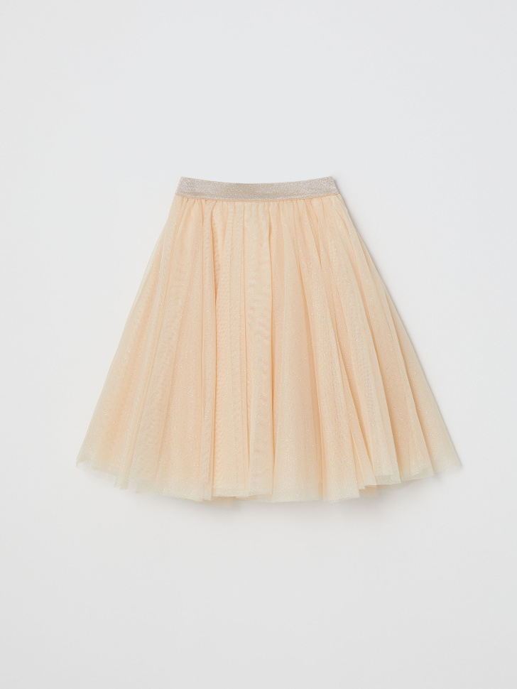 Пышная юбка миди для девочек (белый, 110/ 5-6 YEARS) от Sela