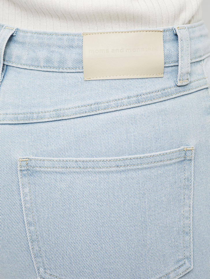 Расклешенные джинсы с разрезами (синий, M) от Sela