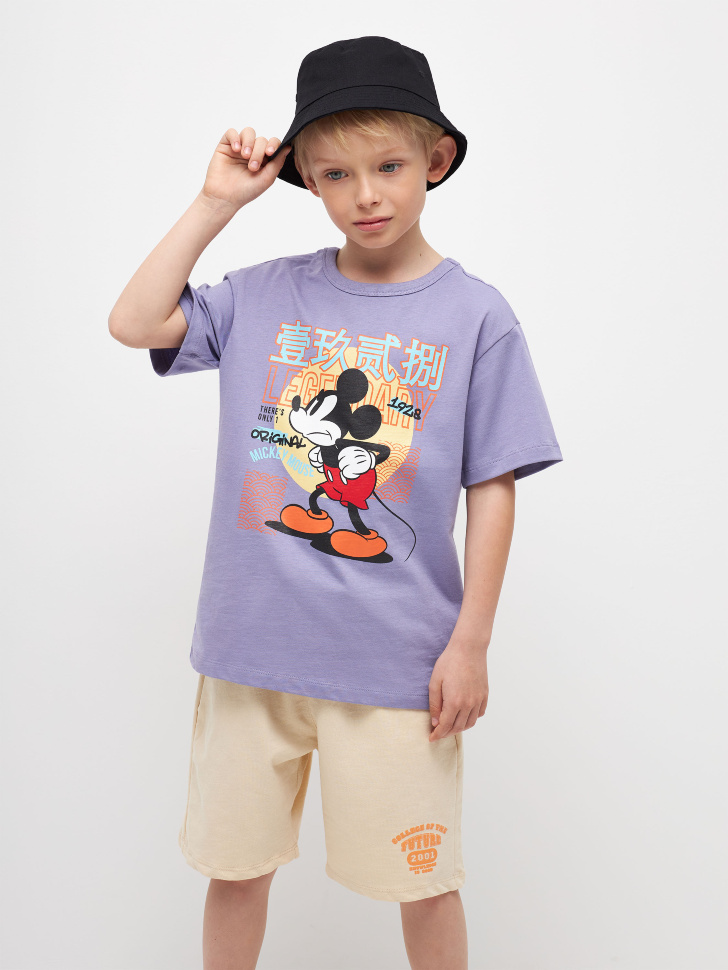 

Футболка с принтом Disney Mickey Mouse для мальчиков, Фиолетовый
