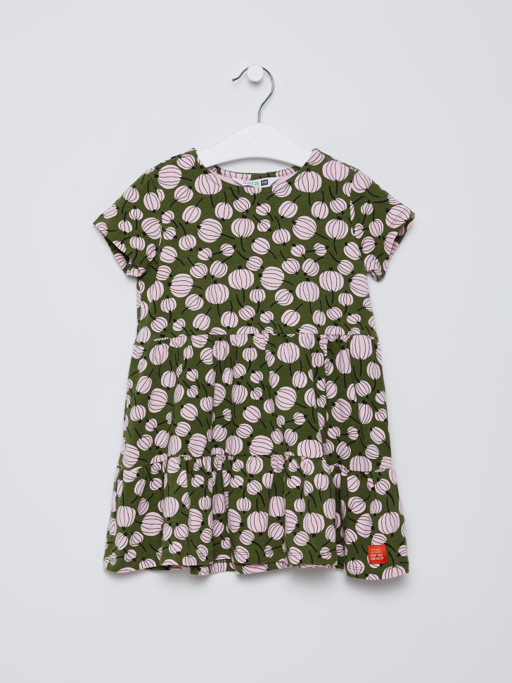 

Трикотажное платье для девочек, Зеленый