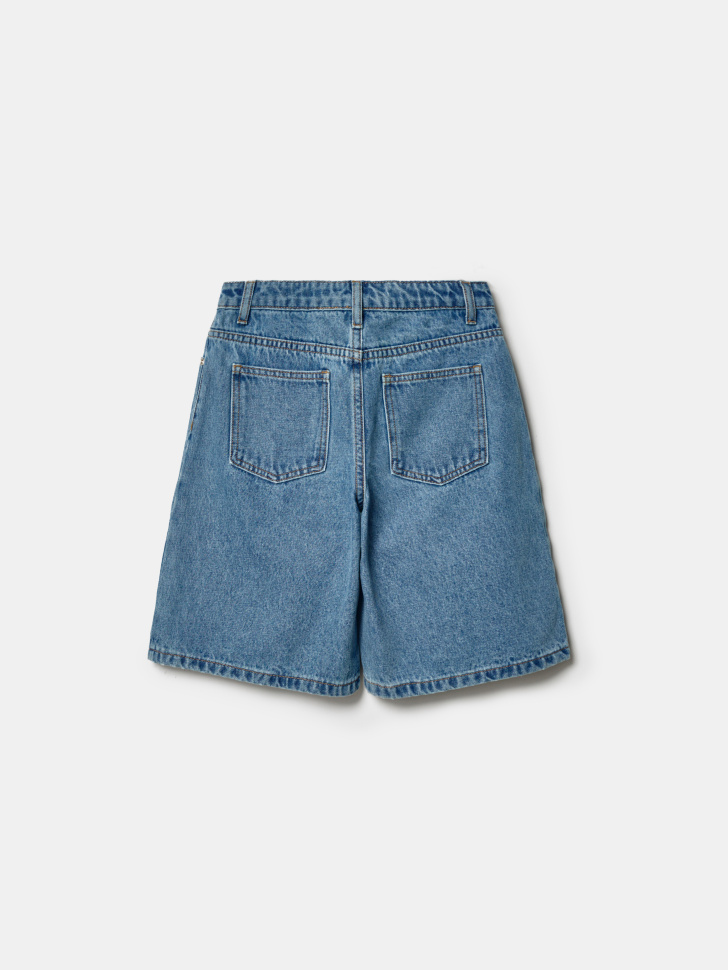 джинсовые шорты-бермуды для девочек по цене 2299 руб вид справа