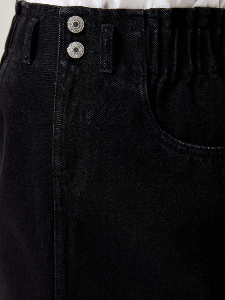 Джинсовая юбка с градиентным эффектом (серый, S) от Sela