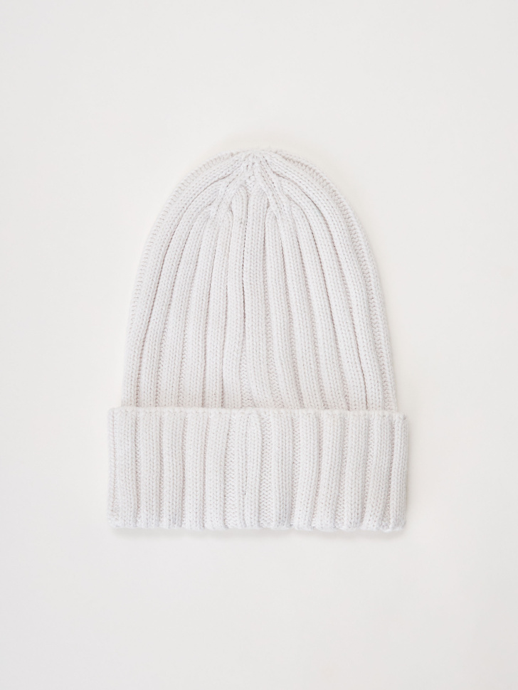 

Шапка-бини в рубчик детская