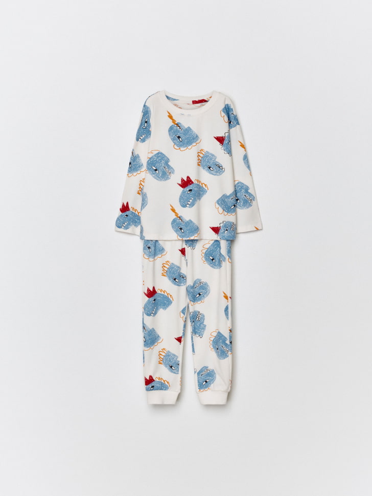 пижама с новогодним принтом для мальчиков 4680798800684 фотография