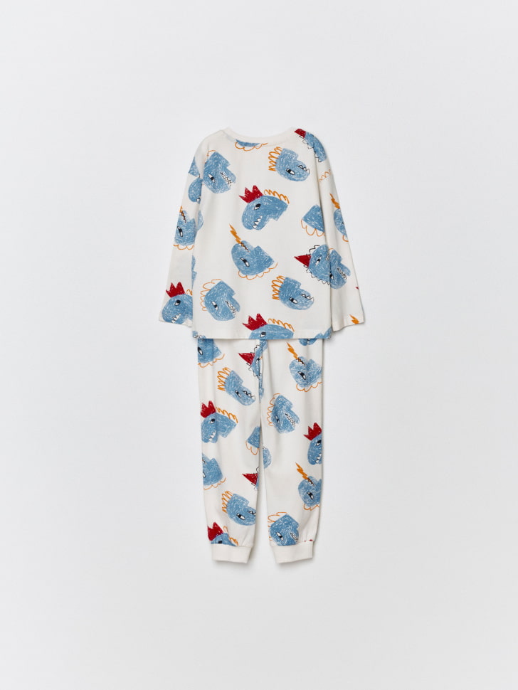 пижама с новогодним принтом для мальчиков 4680798800684 в интернет магазине