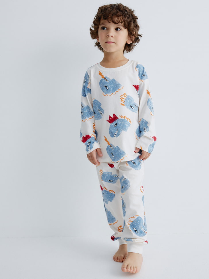 

Пижама с новогодним принтом для мальчиков, 5811150323