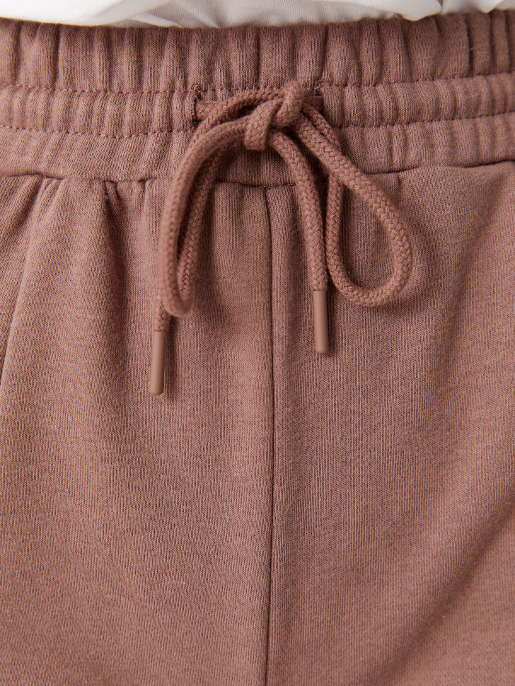 Трикотажные брюки с разрезами (коричневый, XL) от Sela
