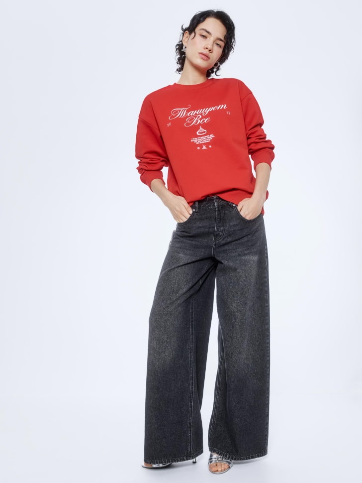 свитшот оверсайз из коллекции sela x мосфильм 4610517240842 по акции