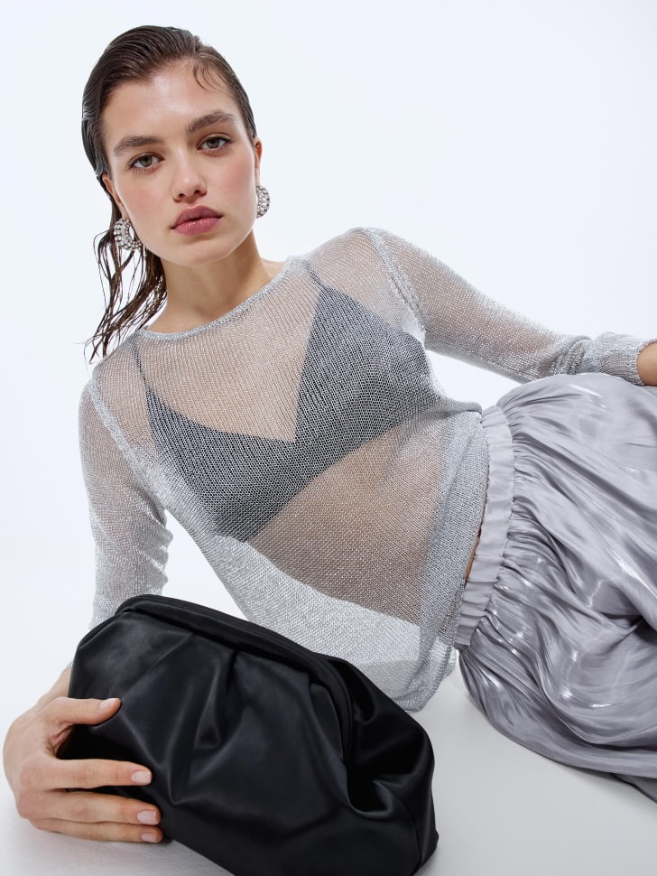 джемпер с эффектом металлик 4610517182340 фотография