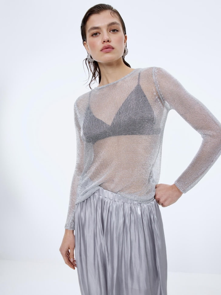 джемпер с эффектом металлик 4610517182340 купить с доставкой