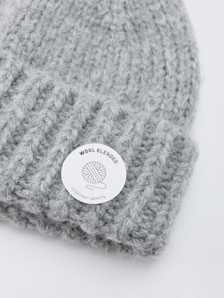 шапка-бини с содержанием шерсти 4610517371034 по акции