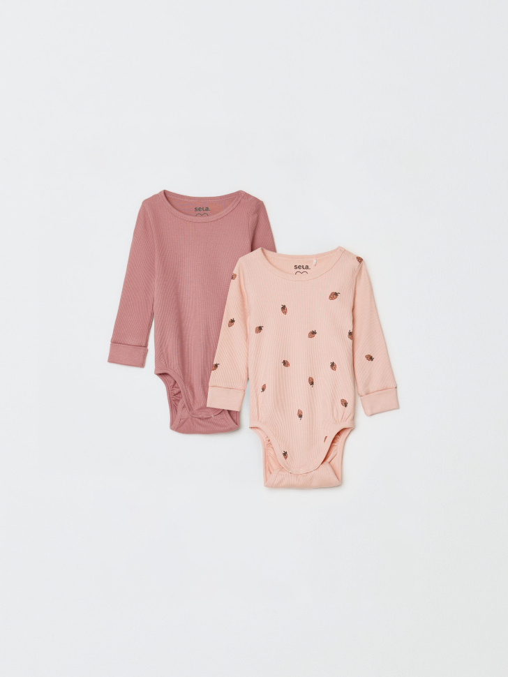 набор из 2 трикотажных боди с длинным рукавом для малышей 4680798766263 фотография