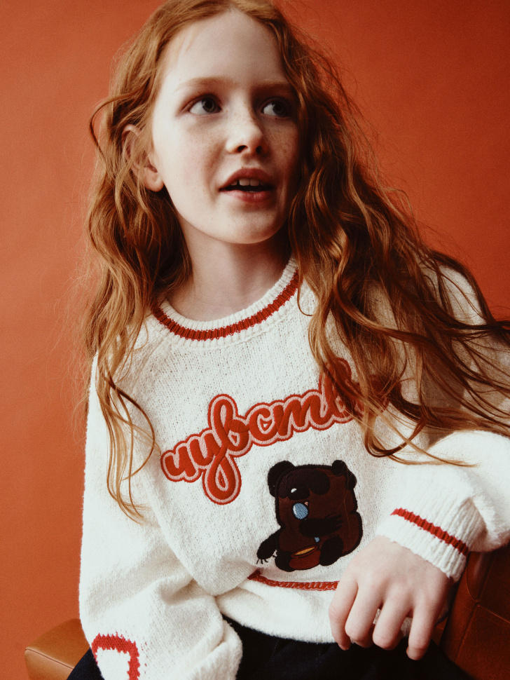 вязаный джемпер для девочек  x союзмультфильм 4610517323224 фотография