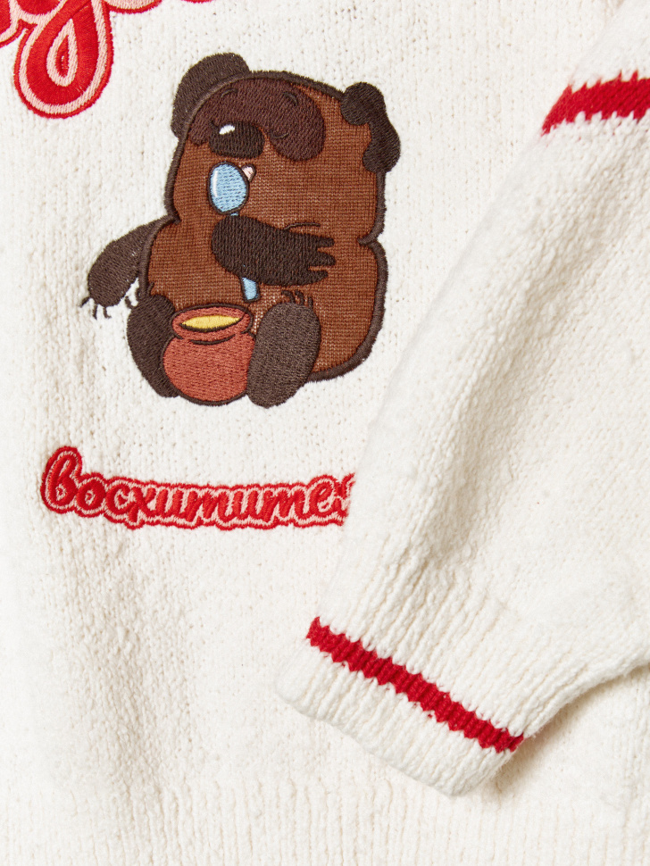 вязаный джемпер для девочек  x союзмультфильм из россии вид сбоку