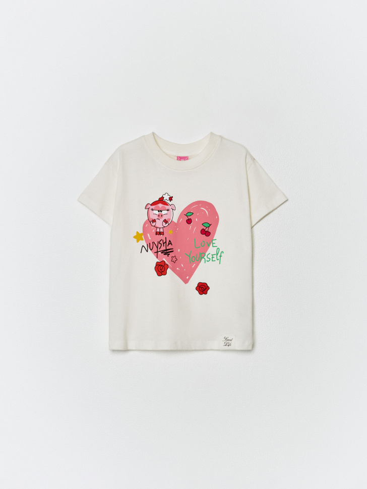 футболка оверсайз для девочек с принтом  x смешарики 4610517200273 фотография