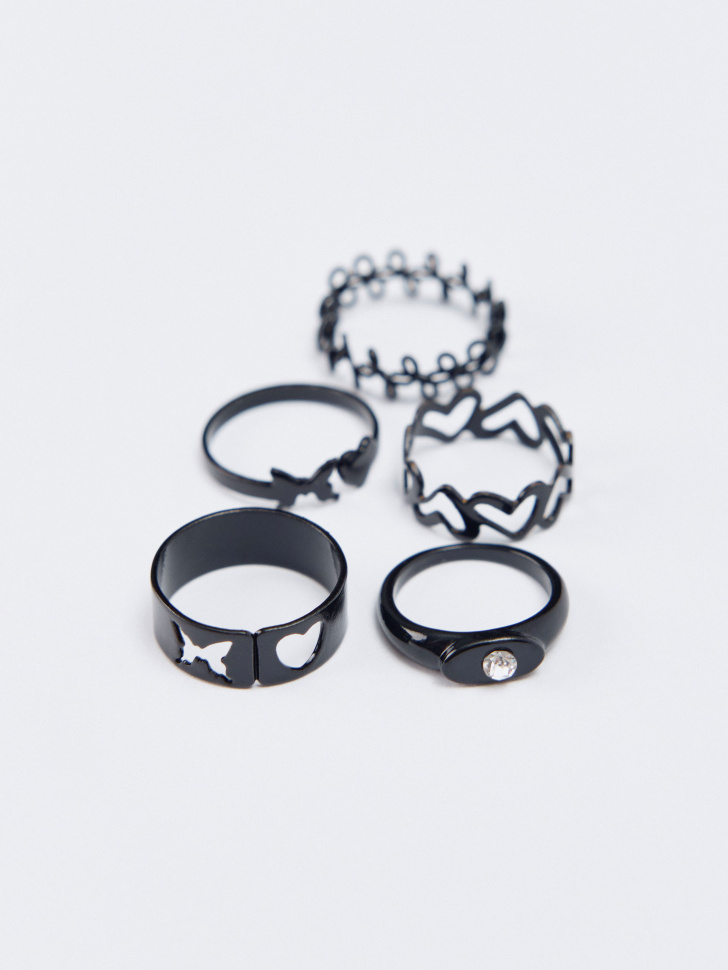 набор колец для девочек, 6 шт. от бренда sela вид слева