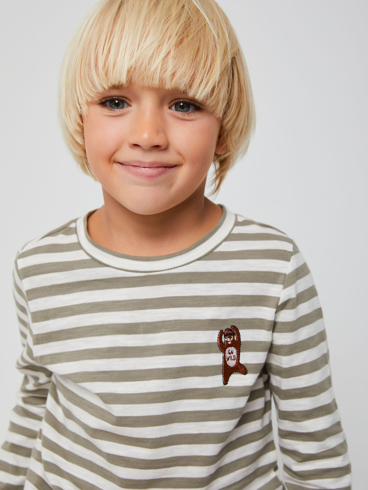 Лонгслив для мальчиков (зеленый, 104/ 4-5 YEARS)