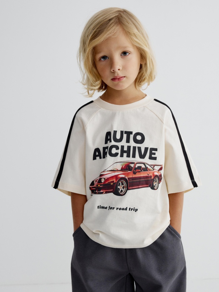 Футболка оверсайз SELA с принтом, арт. 38493